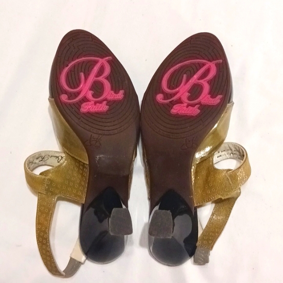 John Fluevog Gold and Black Women's Shoes - Picture 10 of 15